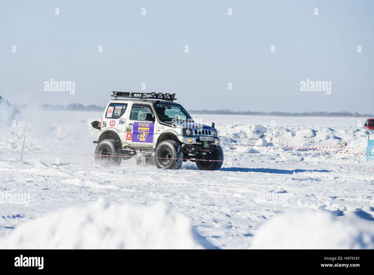off-road vehicles during the annual competitions in the jeep Stock ...