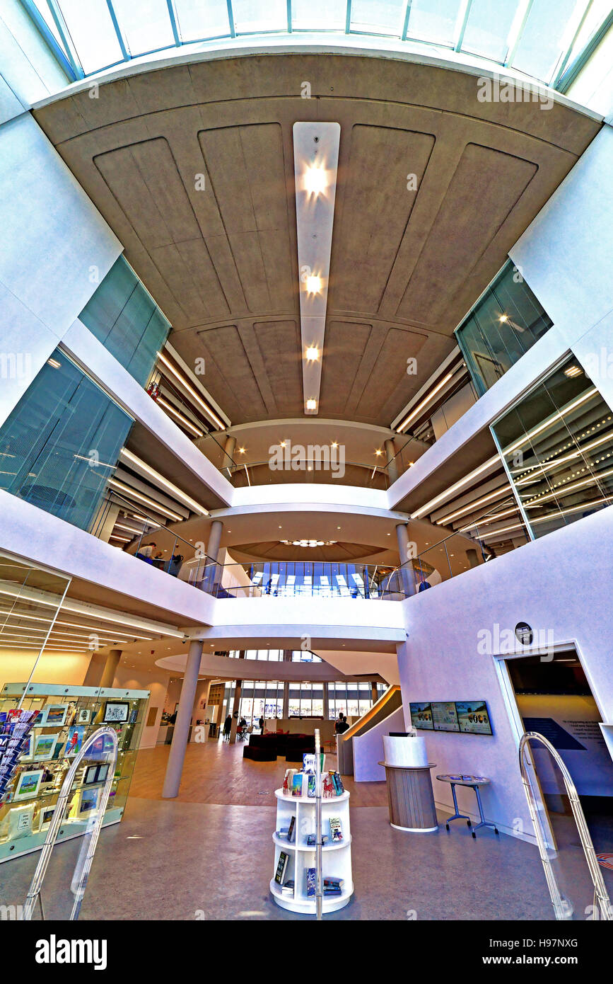 South Shields super new library entrance hall Stock Photo - Alamy