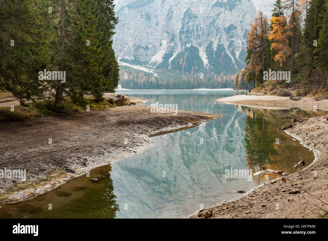 Italy The Lake Braies Pragser Wildsee Stock Photos Italy The Lake