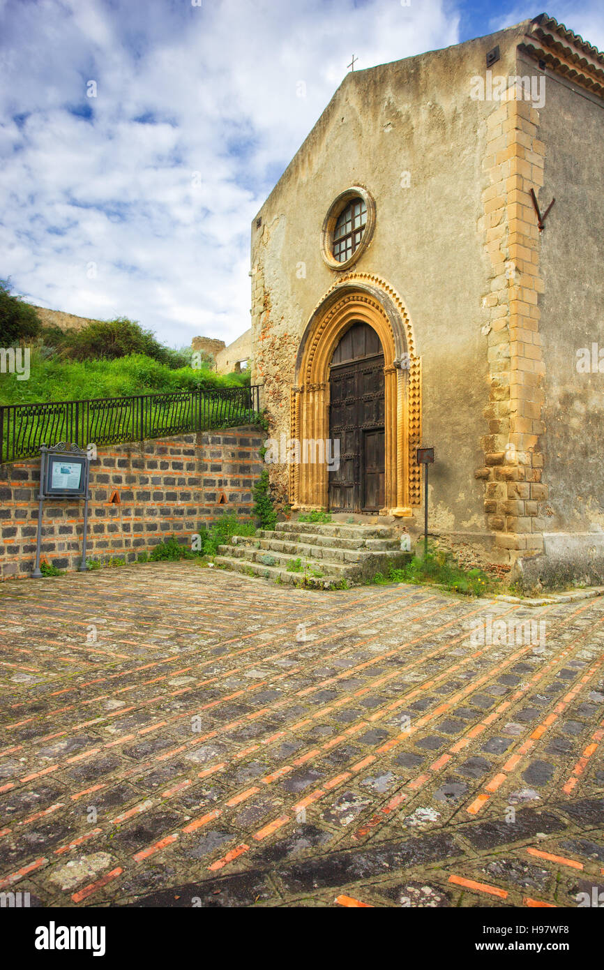 Church of San Michele in Savoca, Sicily Stock Photo