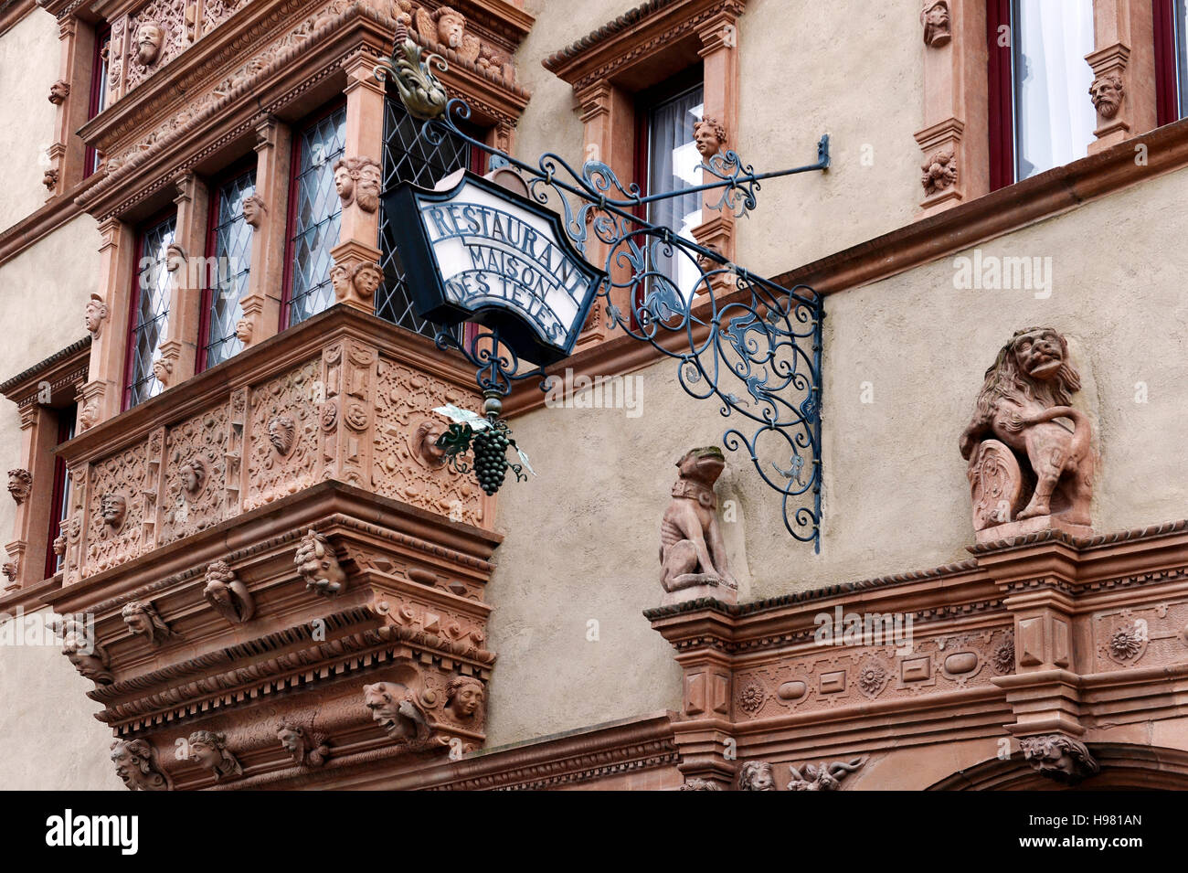 La Maison des Têtes, Colmar, France Stock Photo