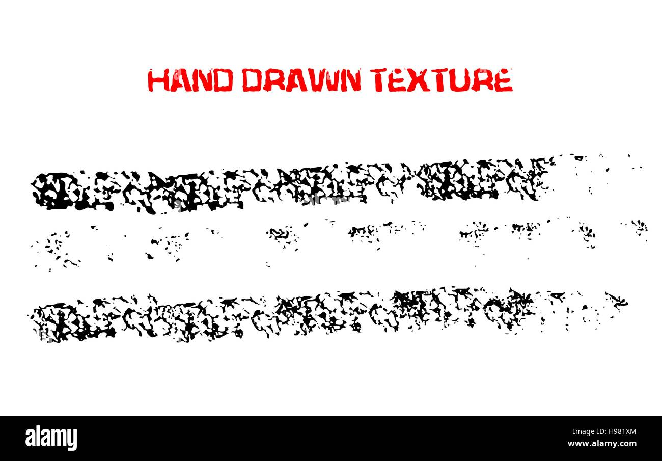 Abstract black sponge stains texture. Design for your brushes and