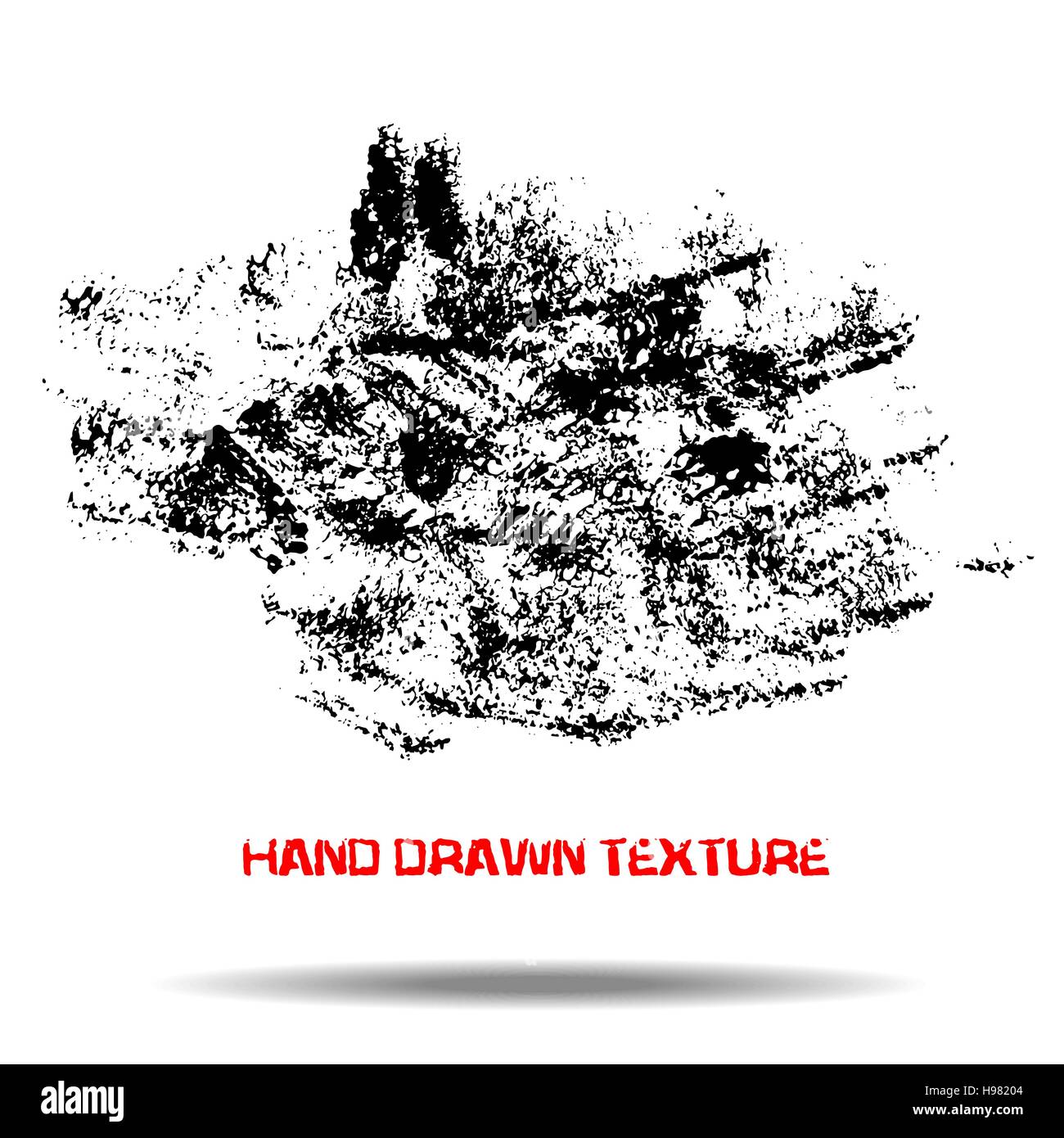 Abstract black sponge stains texture. Design for your brushes and