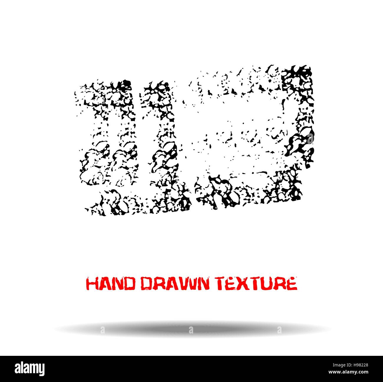 Abstract black sponge stains texture. Design for your brushes and