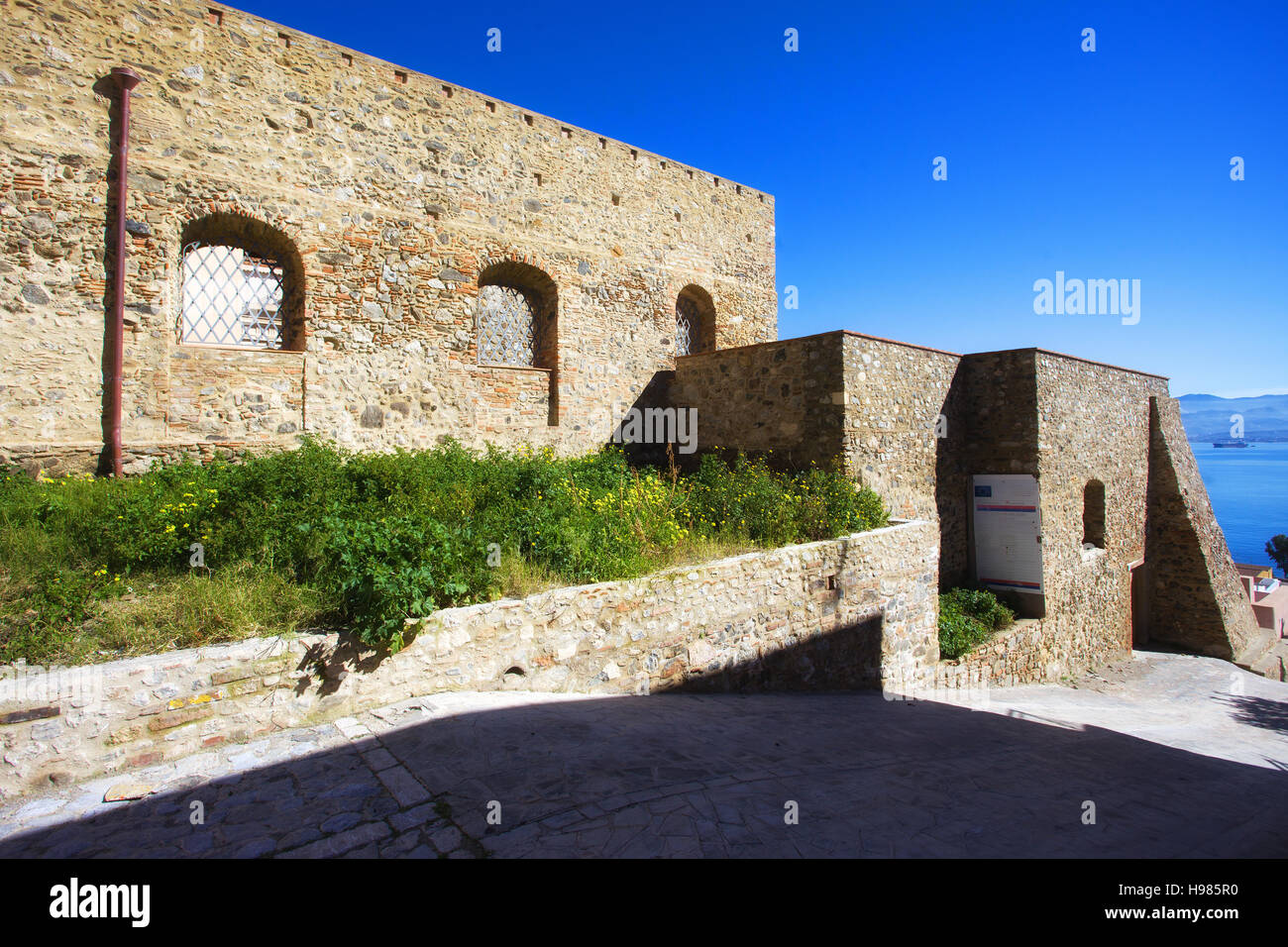 Ancient palace to Milazzo. Sicily Stock Photo