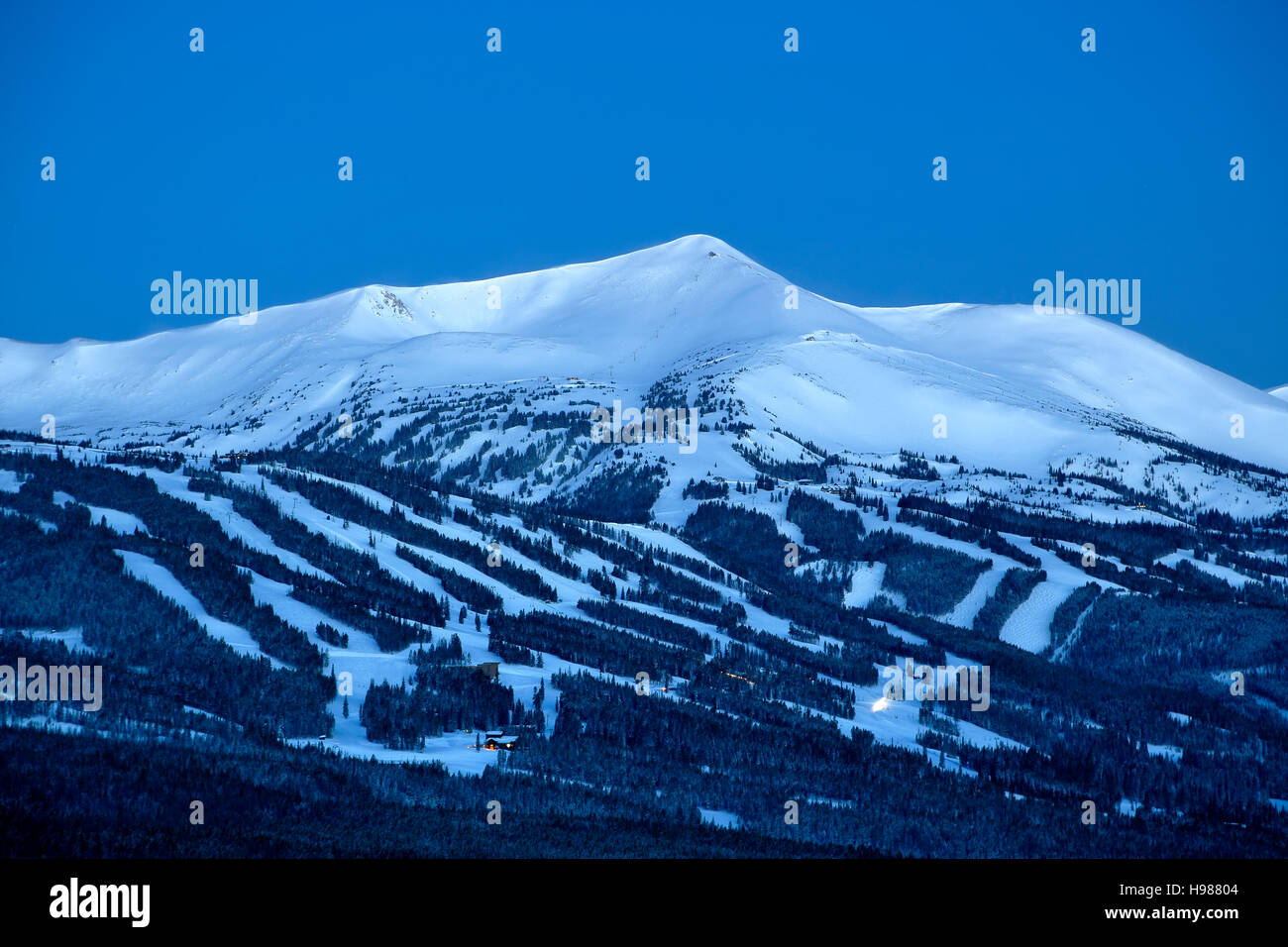 Peak 8 and ski area,  Breckenridge, Colorado USA Stock Photo