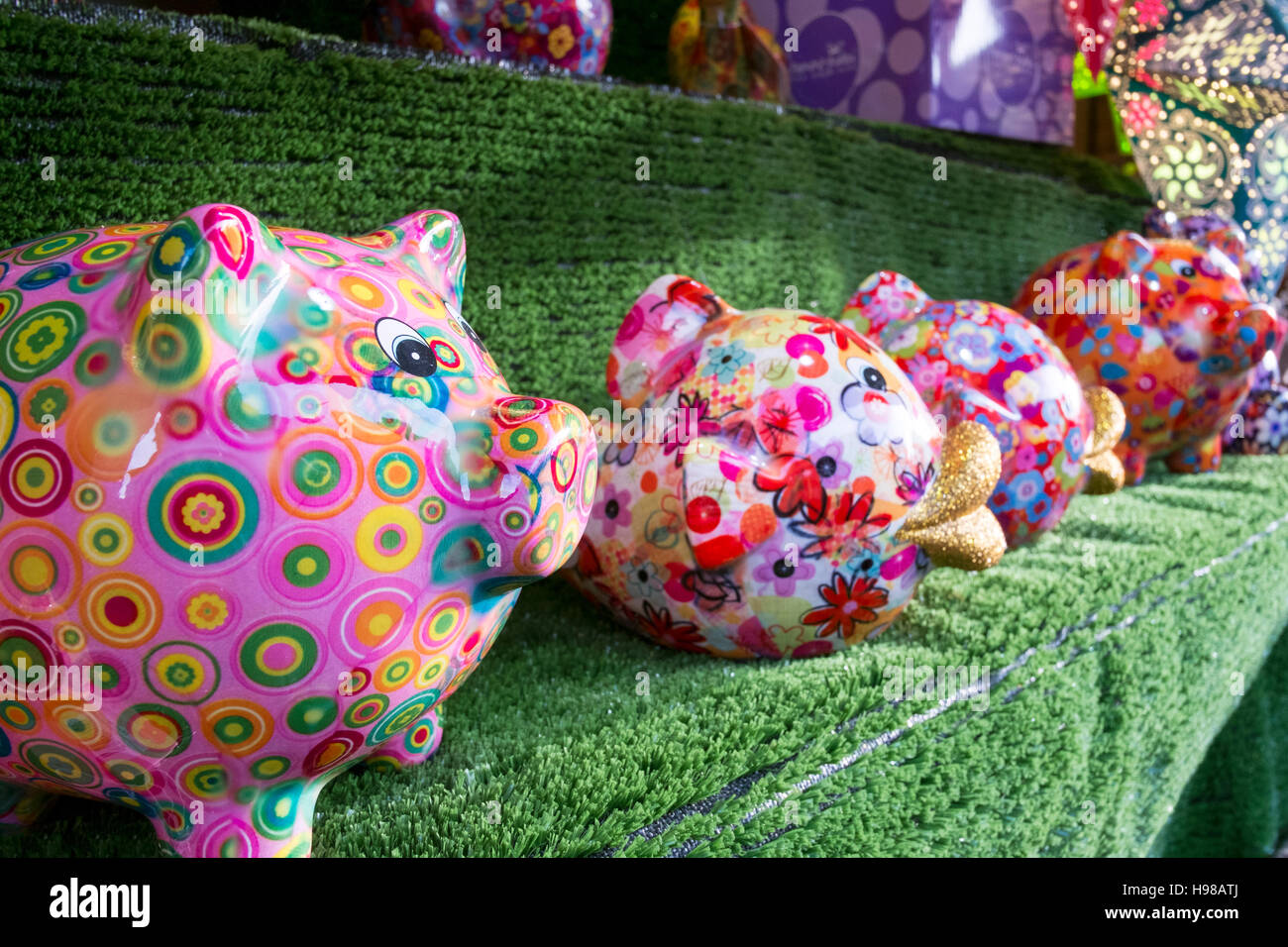 hand painted piggy banks