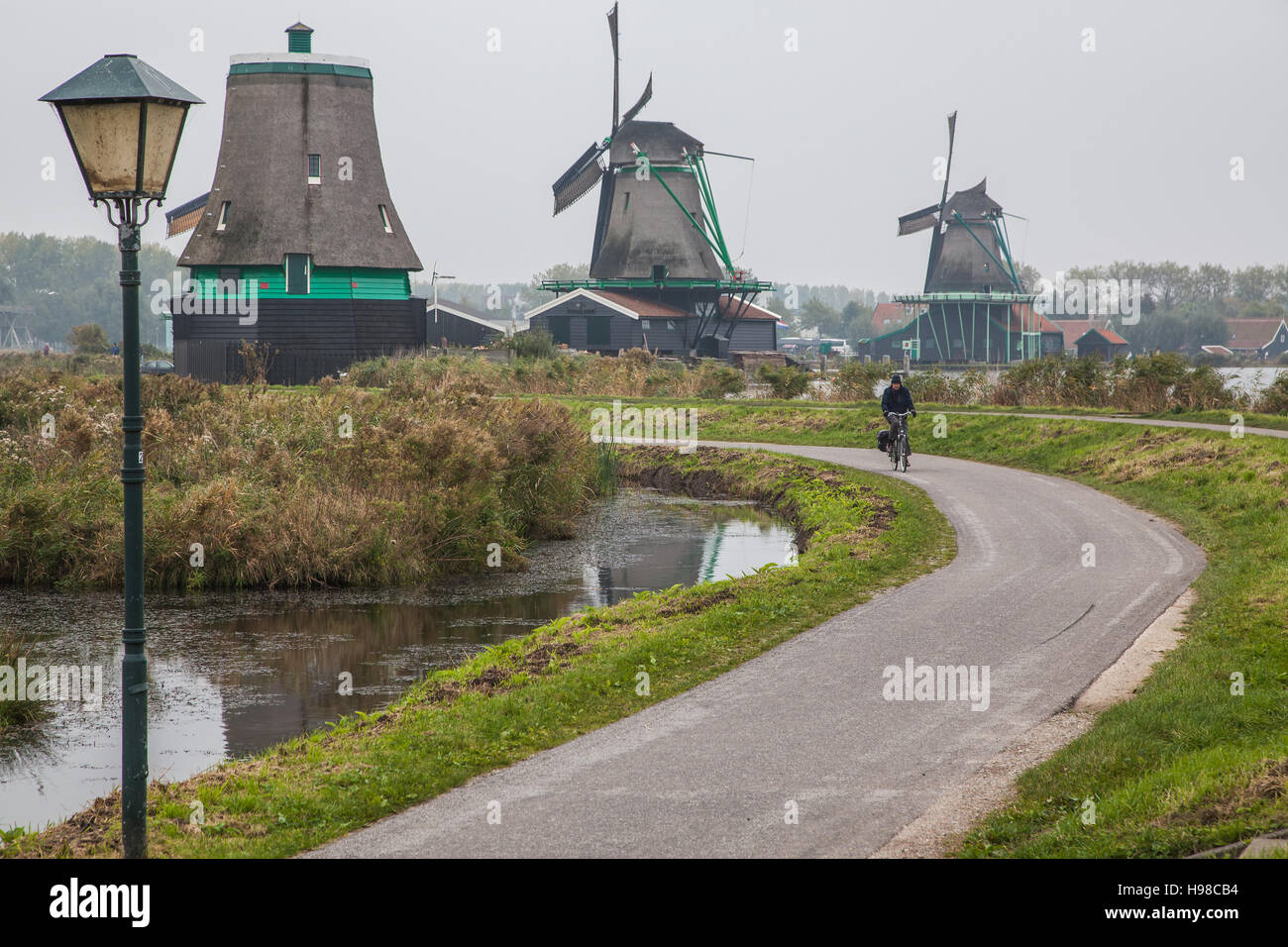 Unique old, authentic, real working windmills in the suburbs of