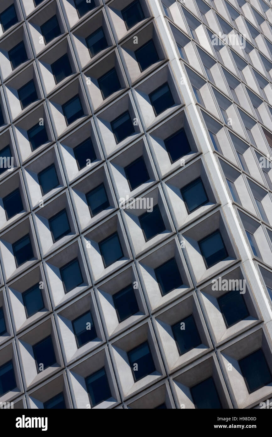 Abstract photo of a skyscraper facade in black and white Stock Photo ...