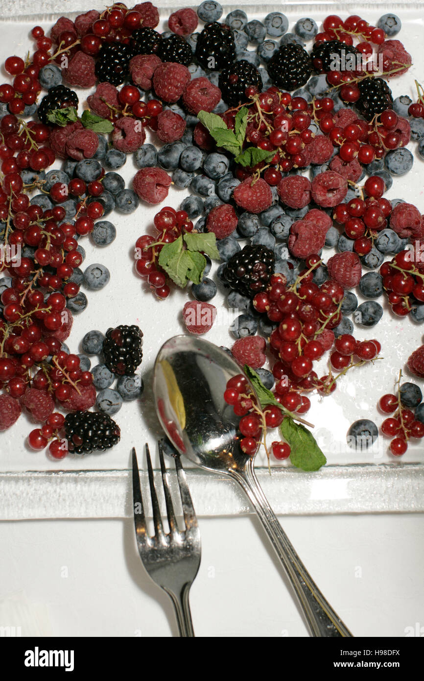 Mixed berries Stock Photo