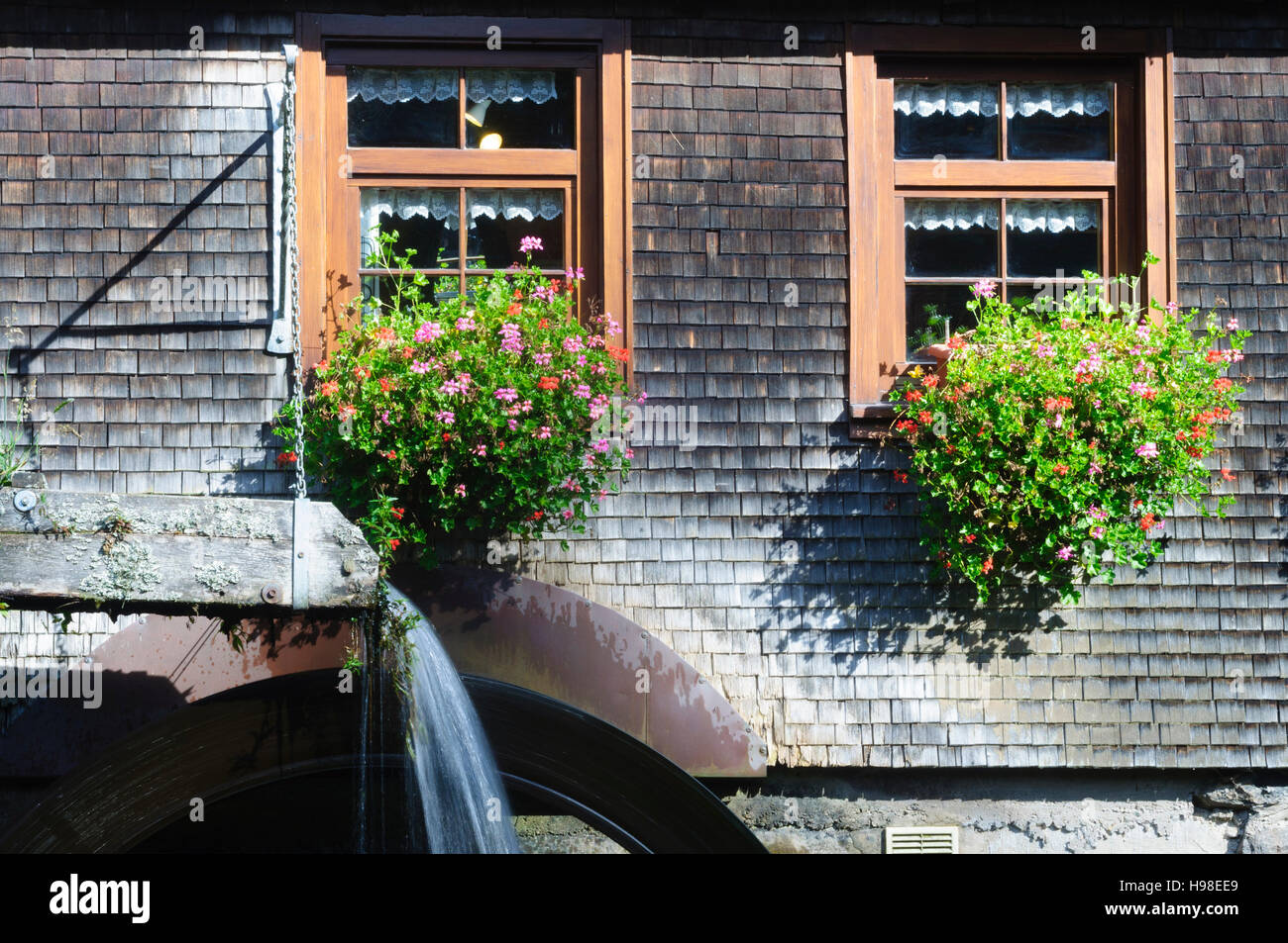 Furtwangen im Schwarzwald: water mill Hexenlochmühle, Schwarzwald, Black Forest, Baden-Württemberg, Germany Stock Photo