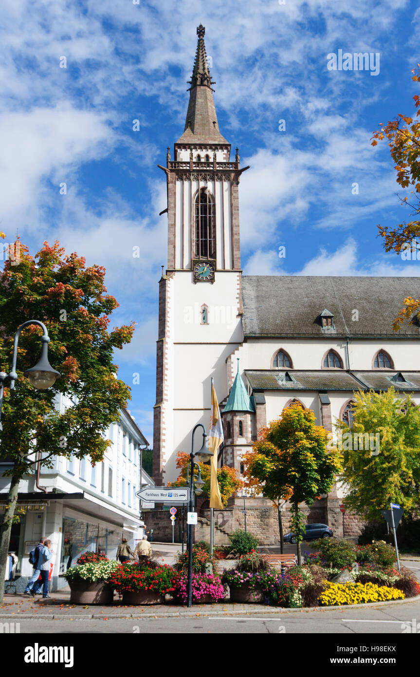 Titisee-Neustadt (Schwarzwald): Münster (church) in Neustadt, Schwarzwald, Black Forest, Baden-Württemberg, Germany Stock Photo