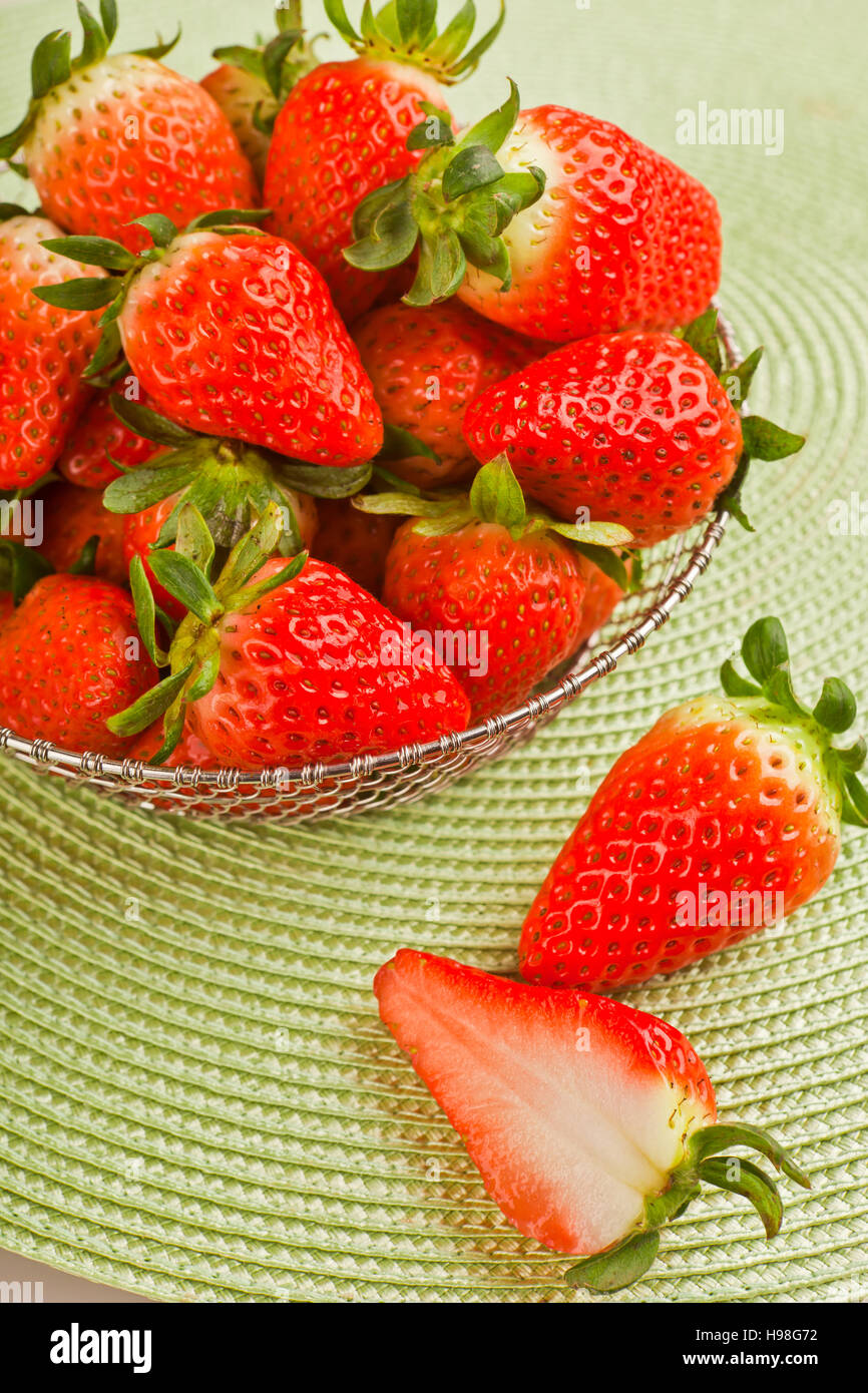 Fresh natural wild strawberry hi-res stock photography and images - Alamy