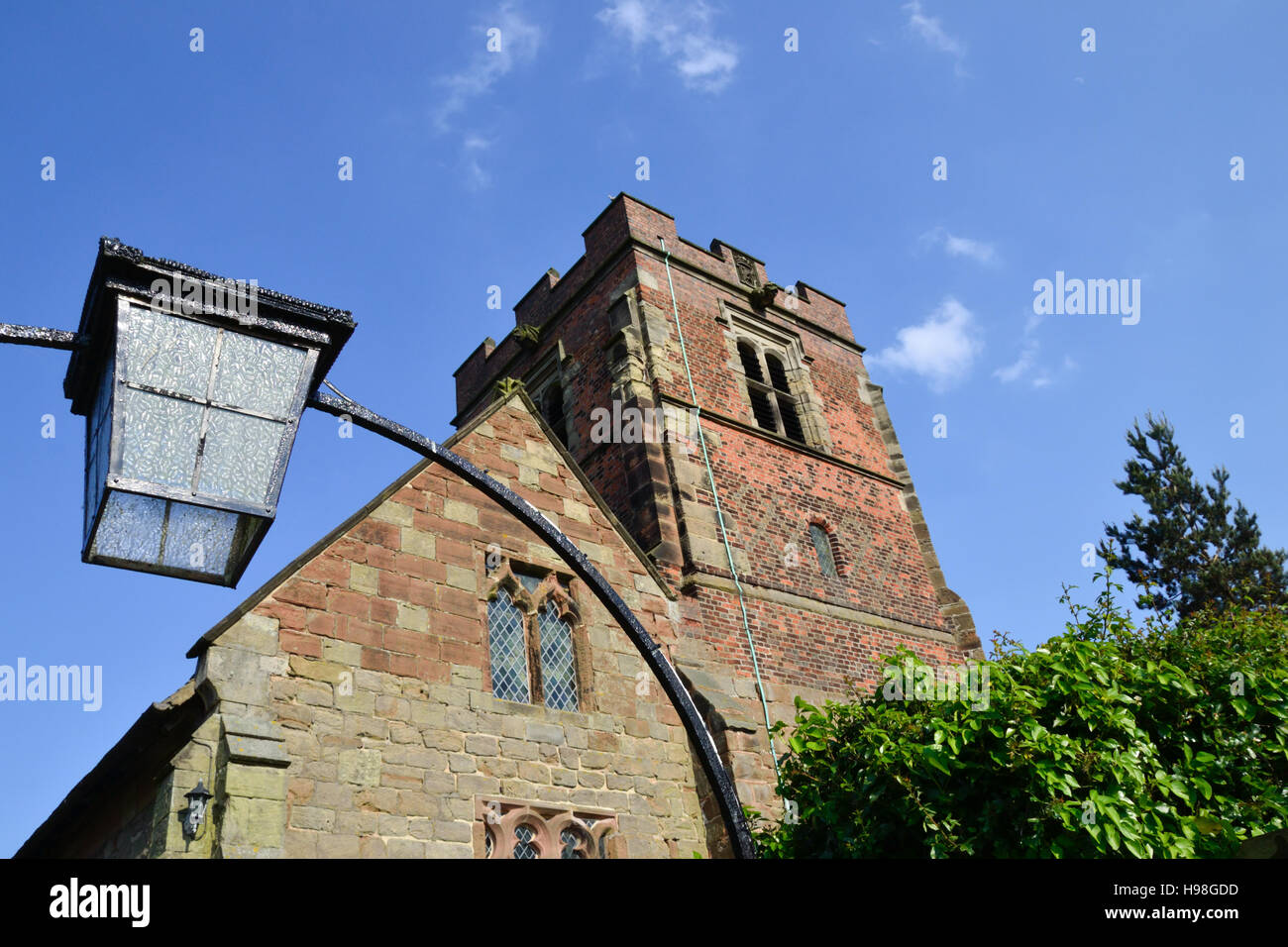 St Leonard's Church at Wychnor in Staffordshire Stock Photo