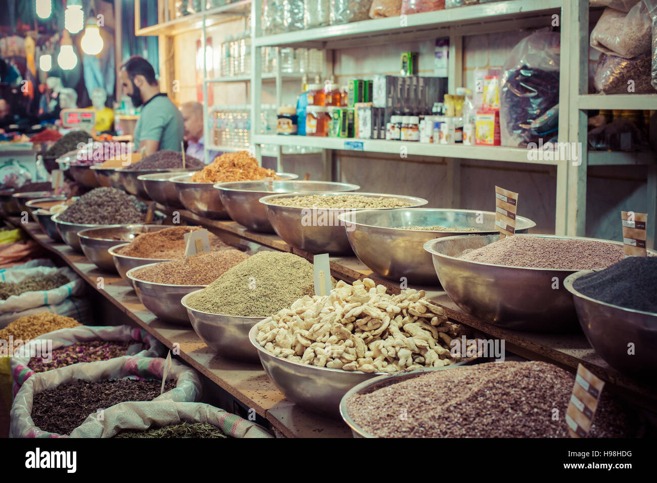 ISFAHAN, IRAN OCTOBER 06, 2016 Traditional iranian market (Bazaar