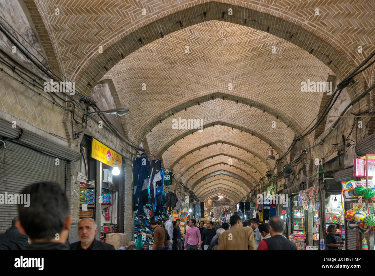 Tehran Grand Bazaar Iran Stock Photo