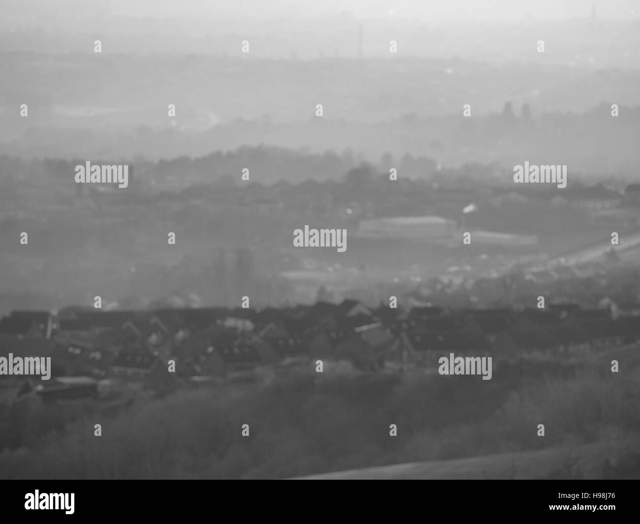 Views Over Belfast Black and White Landscape Stock Photo - Alamy