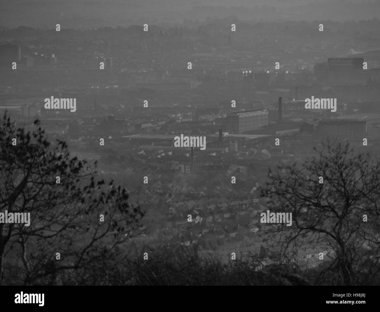 Views Over Belfast Black and White Landscape Stock Photo Alamy