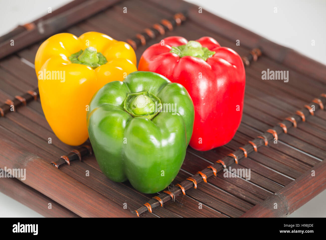 Peppers / tree colors Stock Photo - Alamy