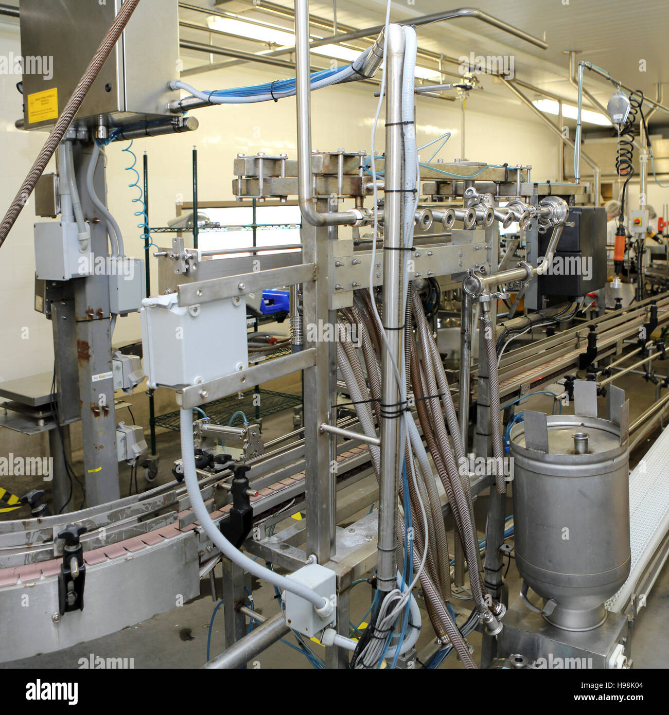 A maple syrup production plant in Nova Scotia, Canada. The factory