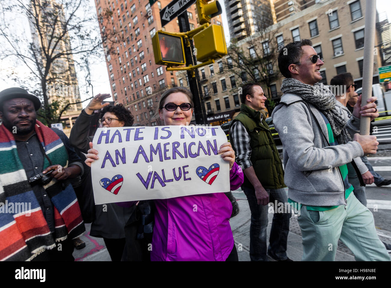 Anti trump protest outside hi-res stock photography and images - Alamy