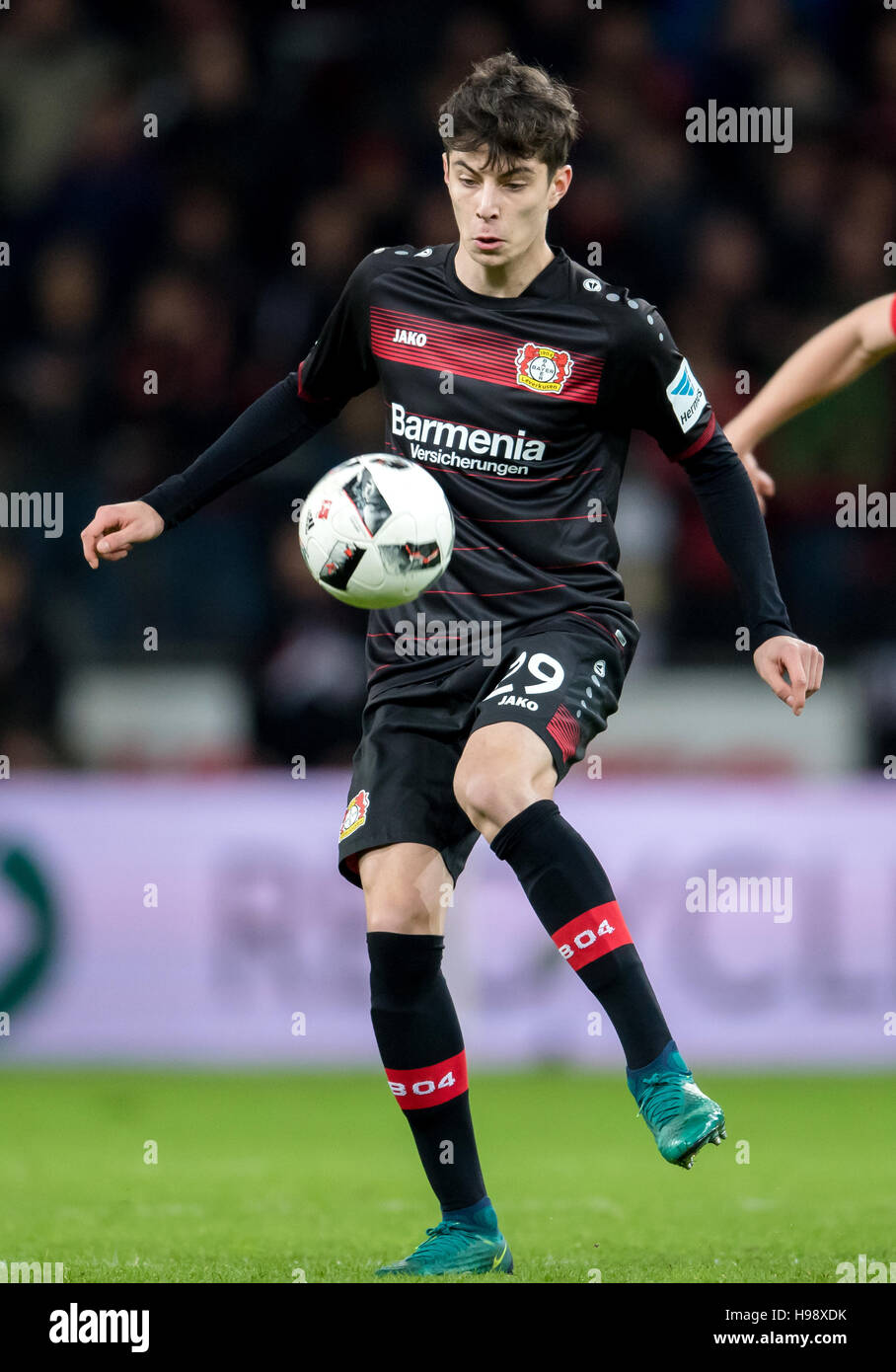 Leverkusen, Gemrany. 18th Nov, 2016. Leverkusen's Kai Havertz ...