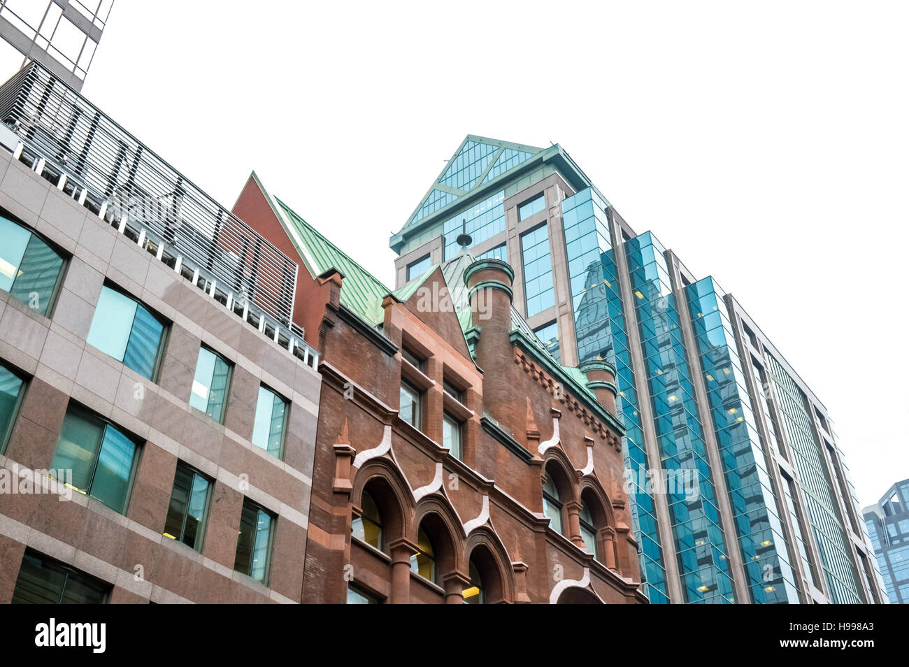 Old and new buildings in Toronto downtown Stock Photo - Alamy