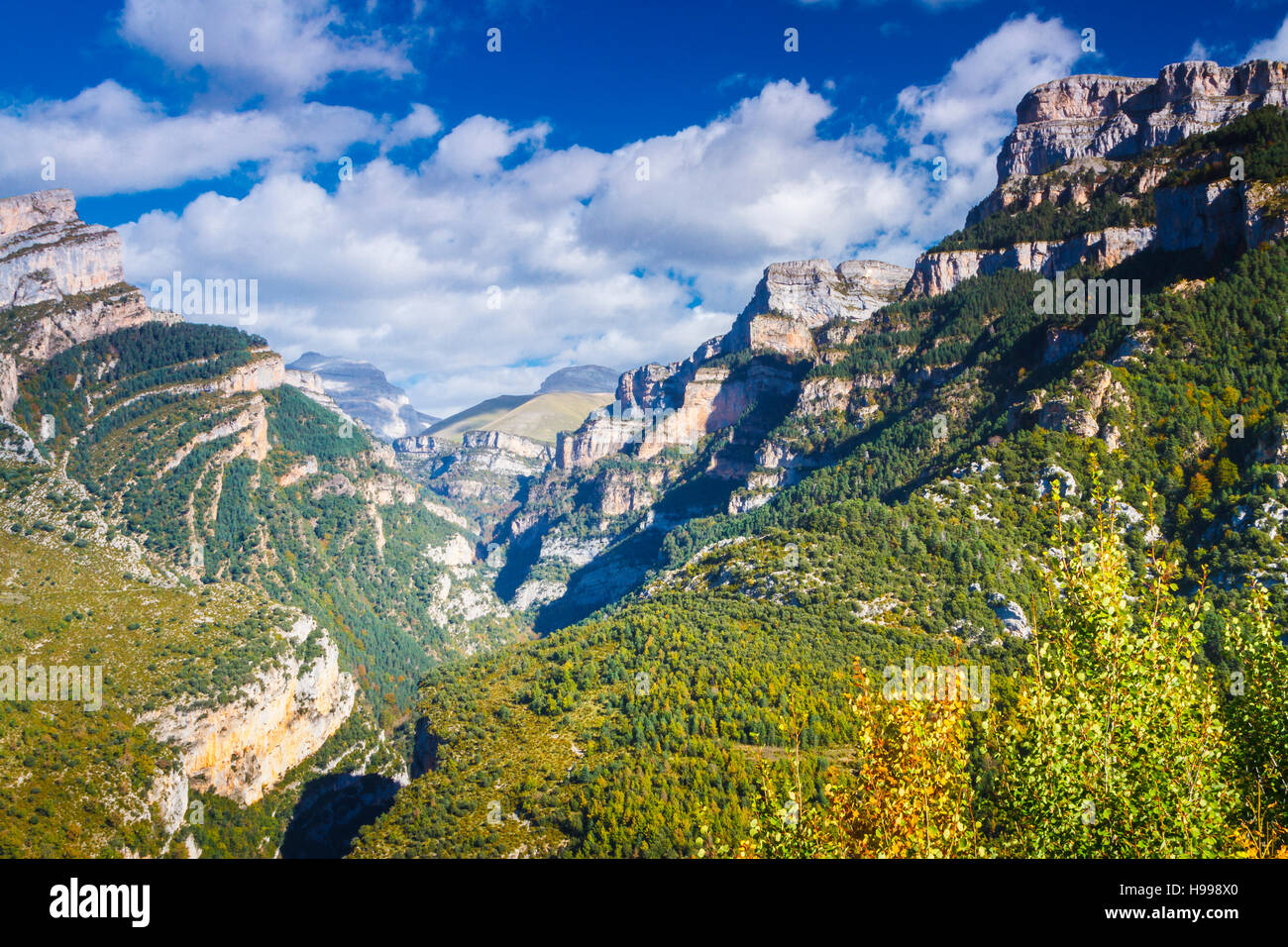 Añisclo Canyon. Ordesa National Park. Pyrenees, Huesca, Spain, Europe. Stock Photo