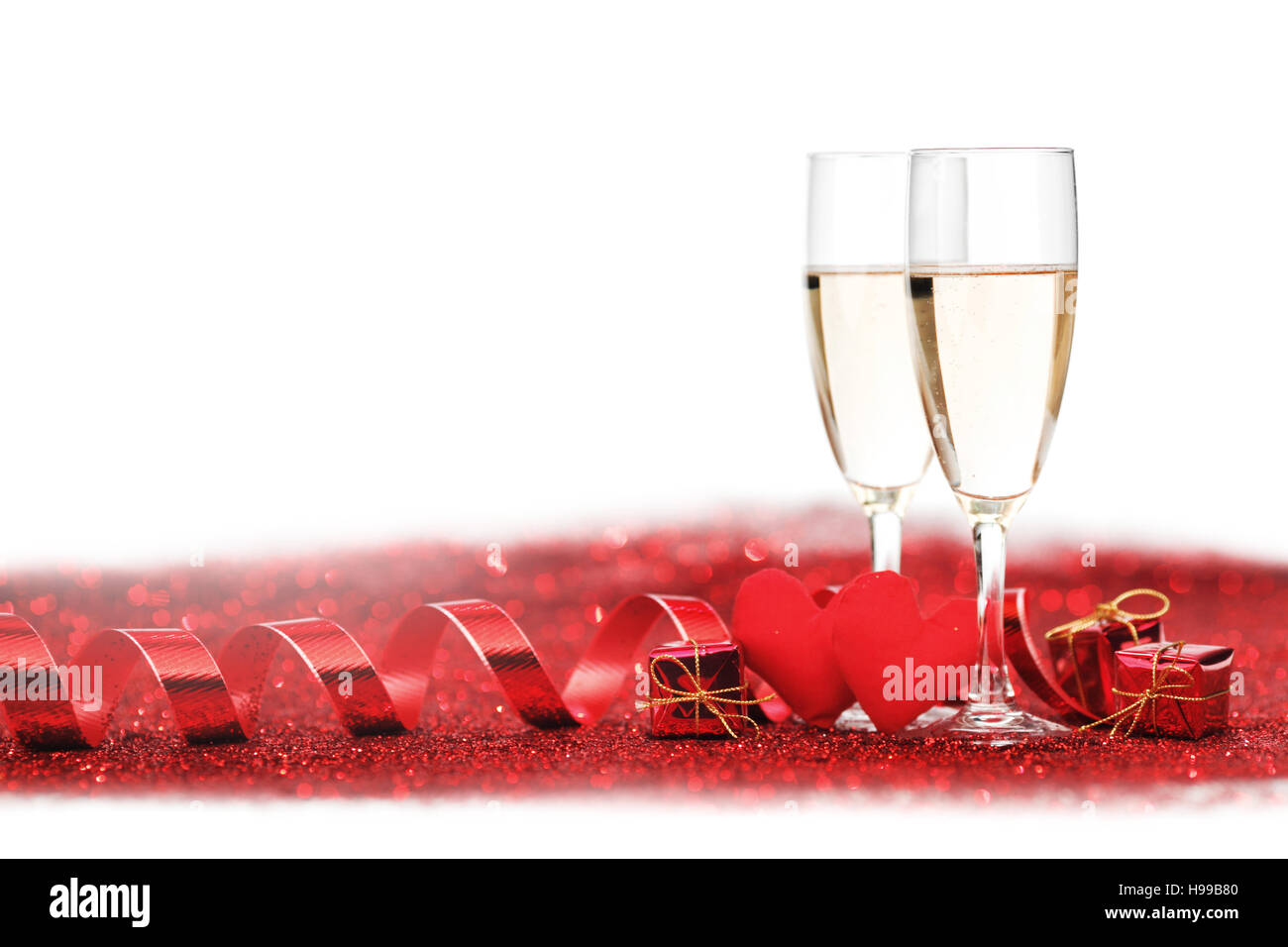 Champagne Bottle And Champagne Glass In Holiday Setting Stock Photo,  Picture and Royalty Free Image. Image 44184515.