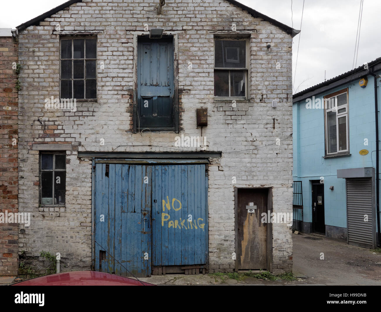 the hidden lane finnieston Glasgow an artists hub of small business Stock Photo