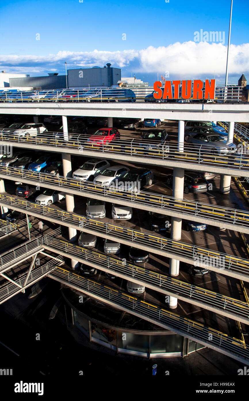 Europe, Germany, Cologne, multi-storey car park of the Kaufhof department store. Stock Photo