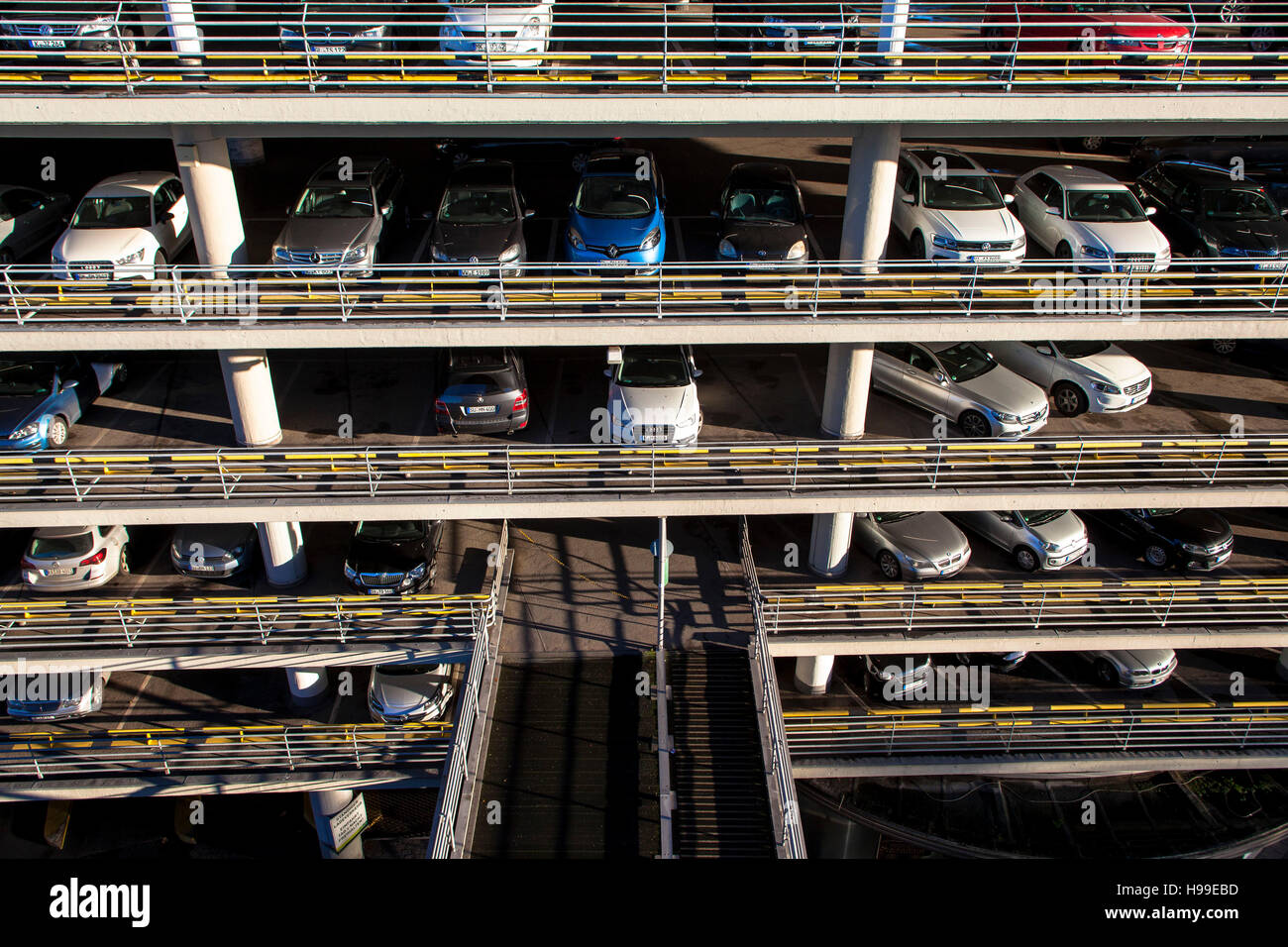 Europe, Germany, Cologne, multi-storey car park of the Kaufhof department store. Stock Photo