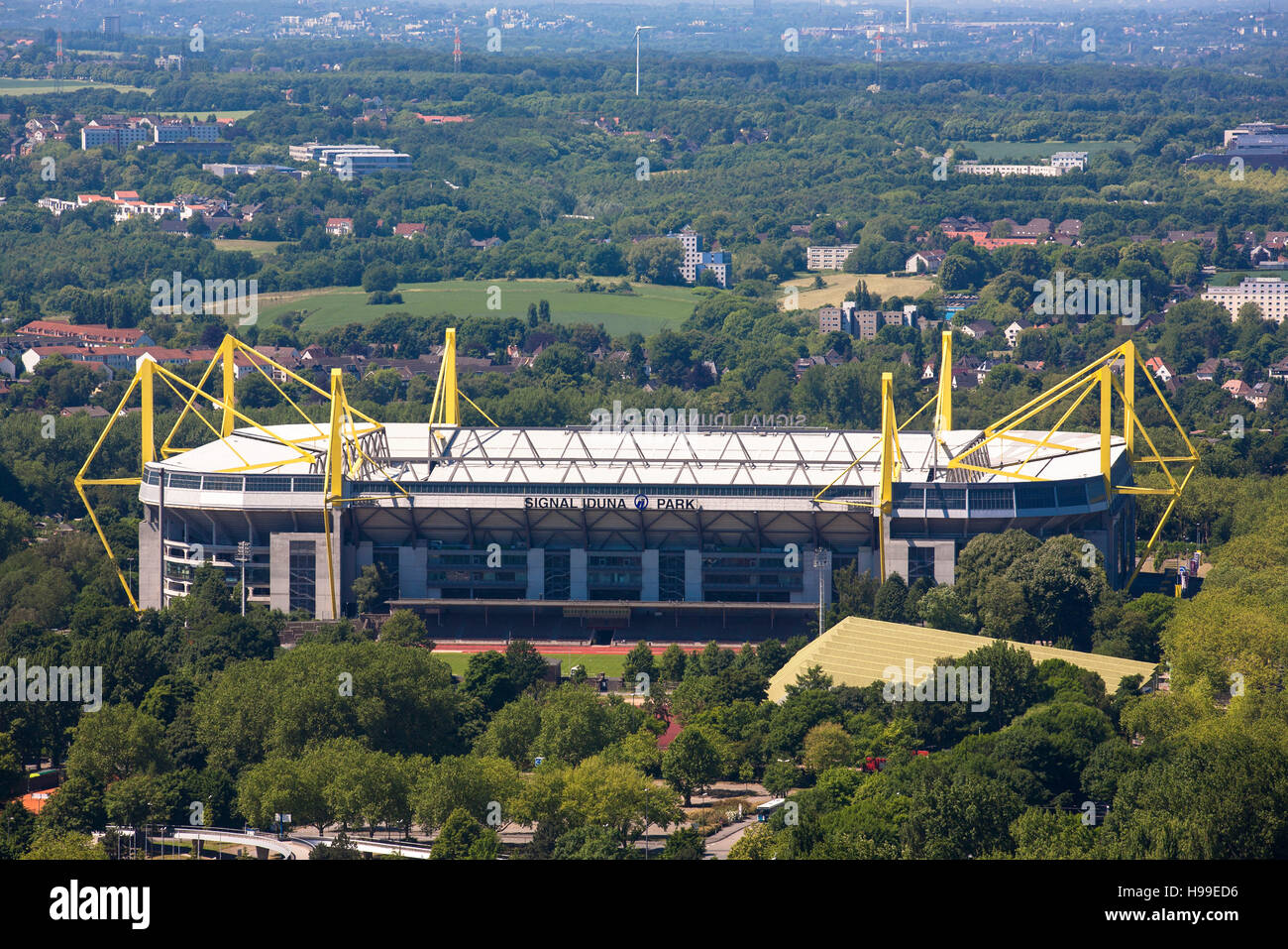 Germany,  Ruhr area, the Signal Iduna Park, soccer stadium of Borussia Dortmund Stock Photo