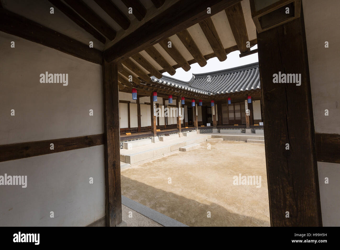 Korea Old House at Namsangol Hanok Village in Seoul South Korea Stock ...