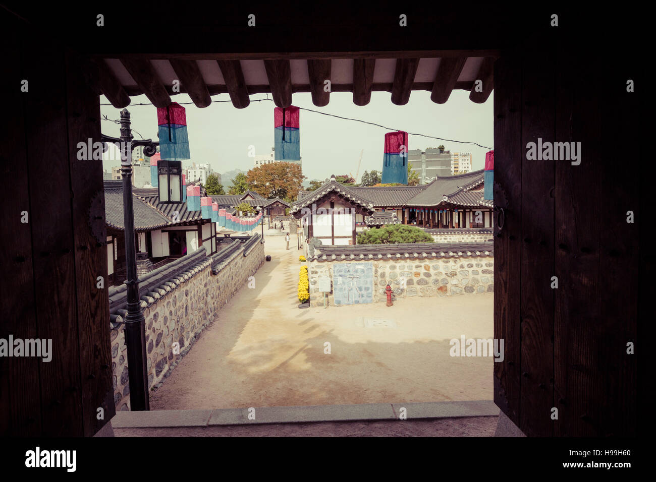 Korea Old House at Namsangol Hanok Village in Seoul South Korea Stock ...