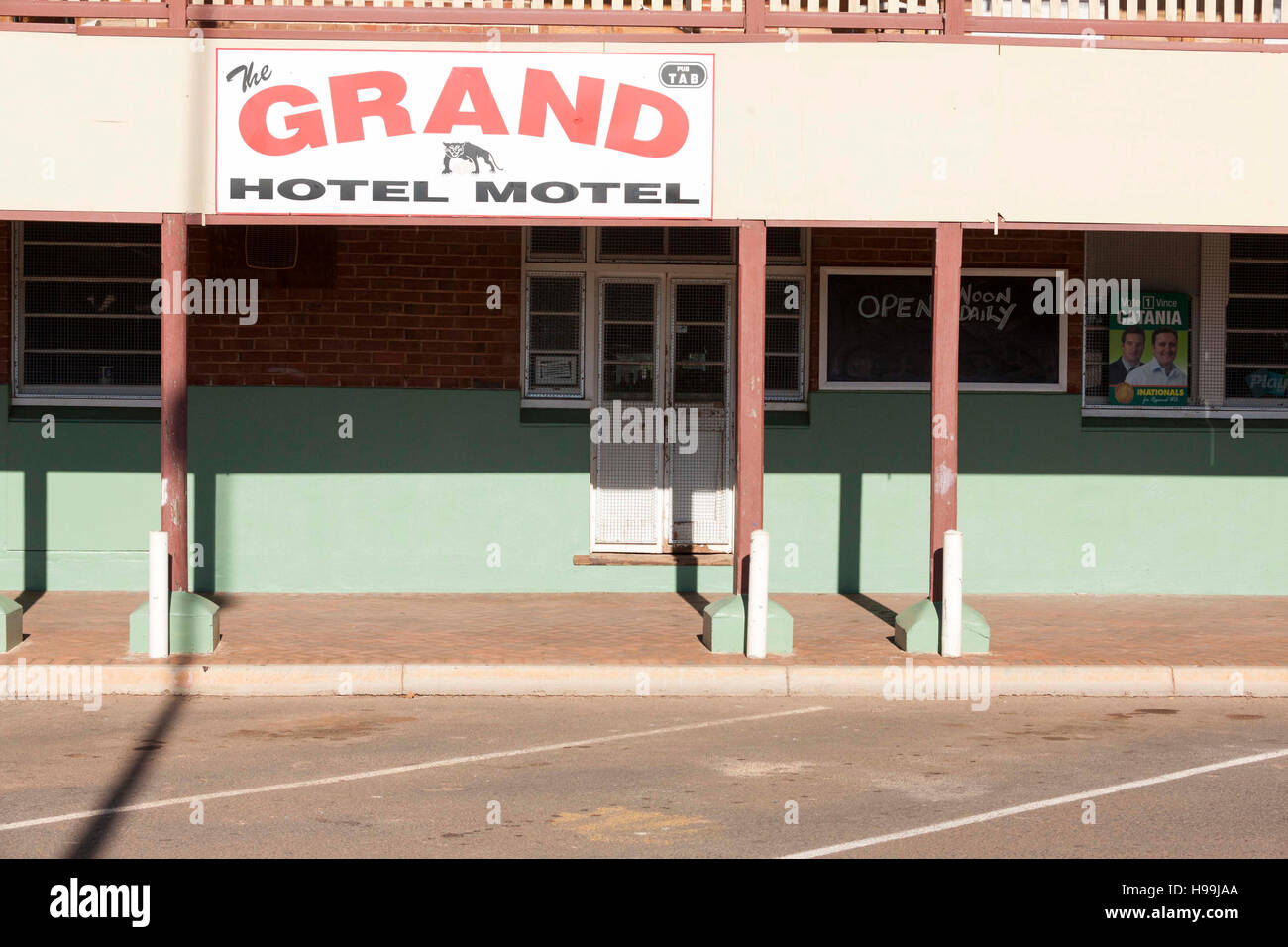 Grand Hotel and Motel, Mount Western Australia Stock Photo Alamy