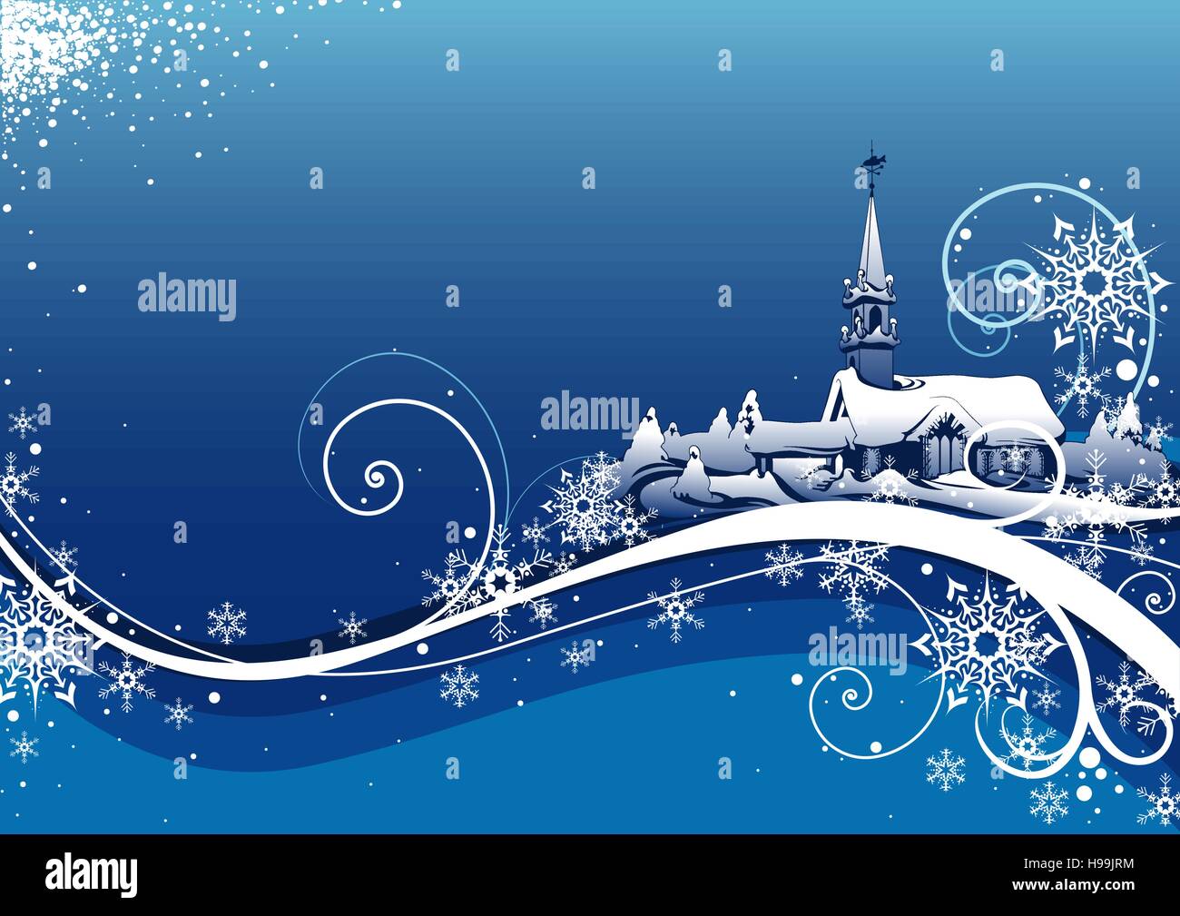Abstract Blue Christmas Stock Vector Image & Art - Alamy