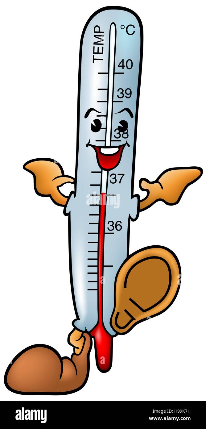 Cartoon thermometer hi-res stock photography and images - Alamy