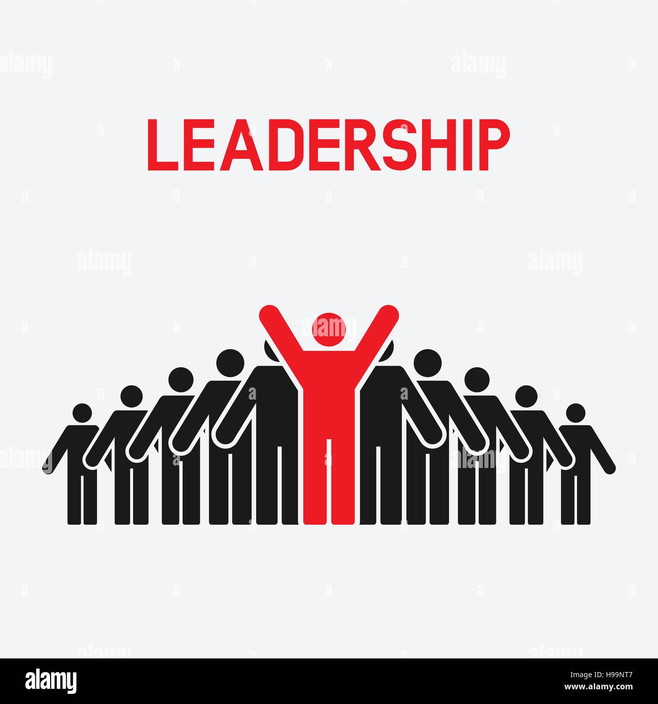 Illustration leadership concept Stock Vector Images - Alamy