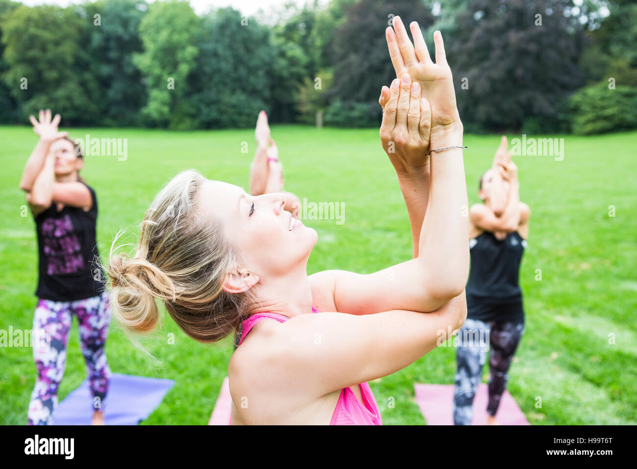 Young people practicing sports hi-res stock photography and images - Alamy