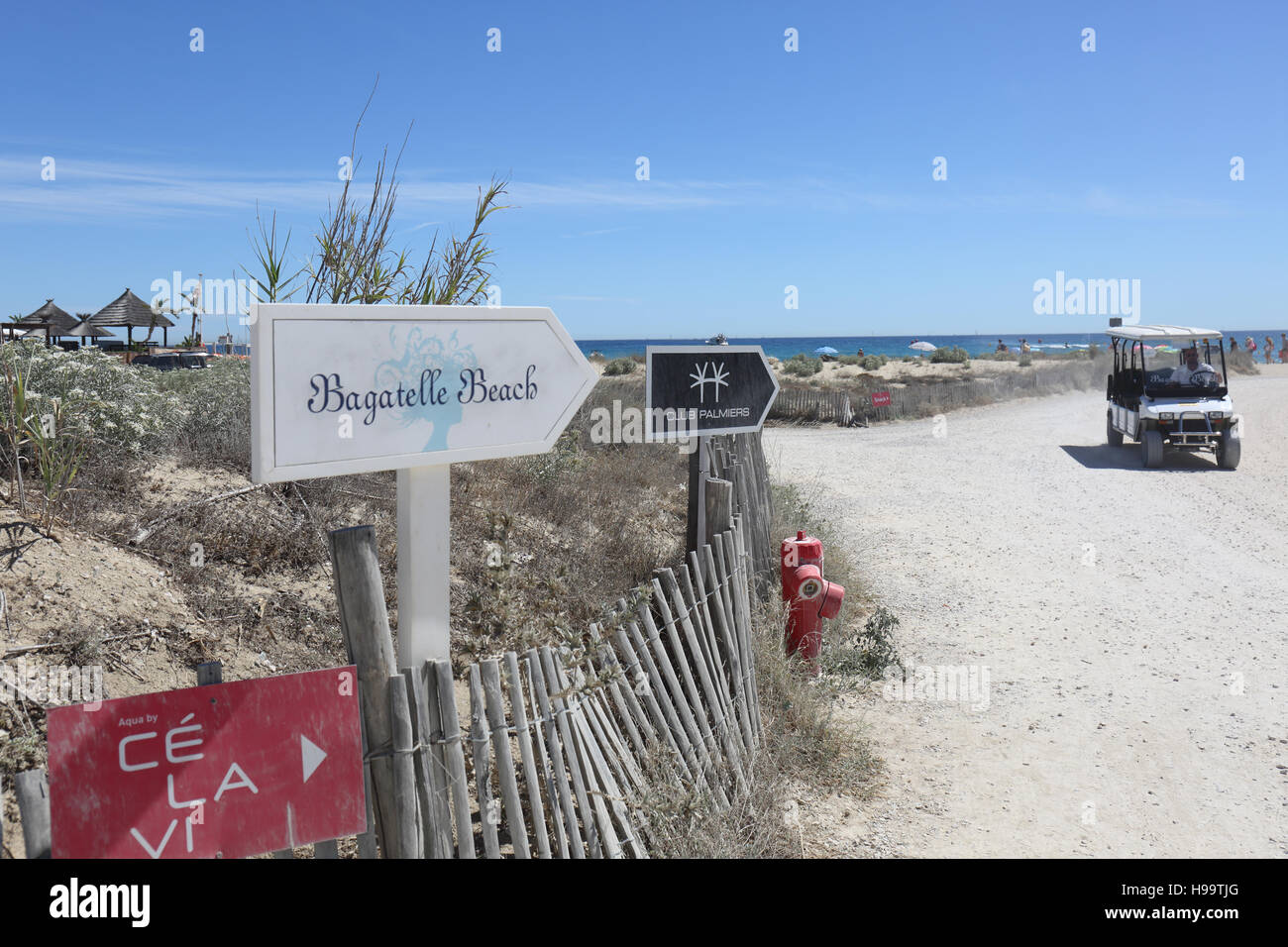 Pampelonne beach, St Tropez Stock Photo