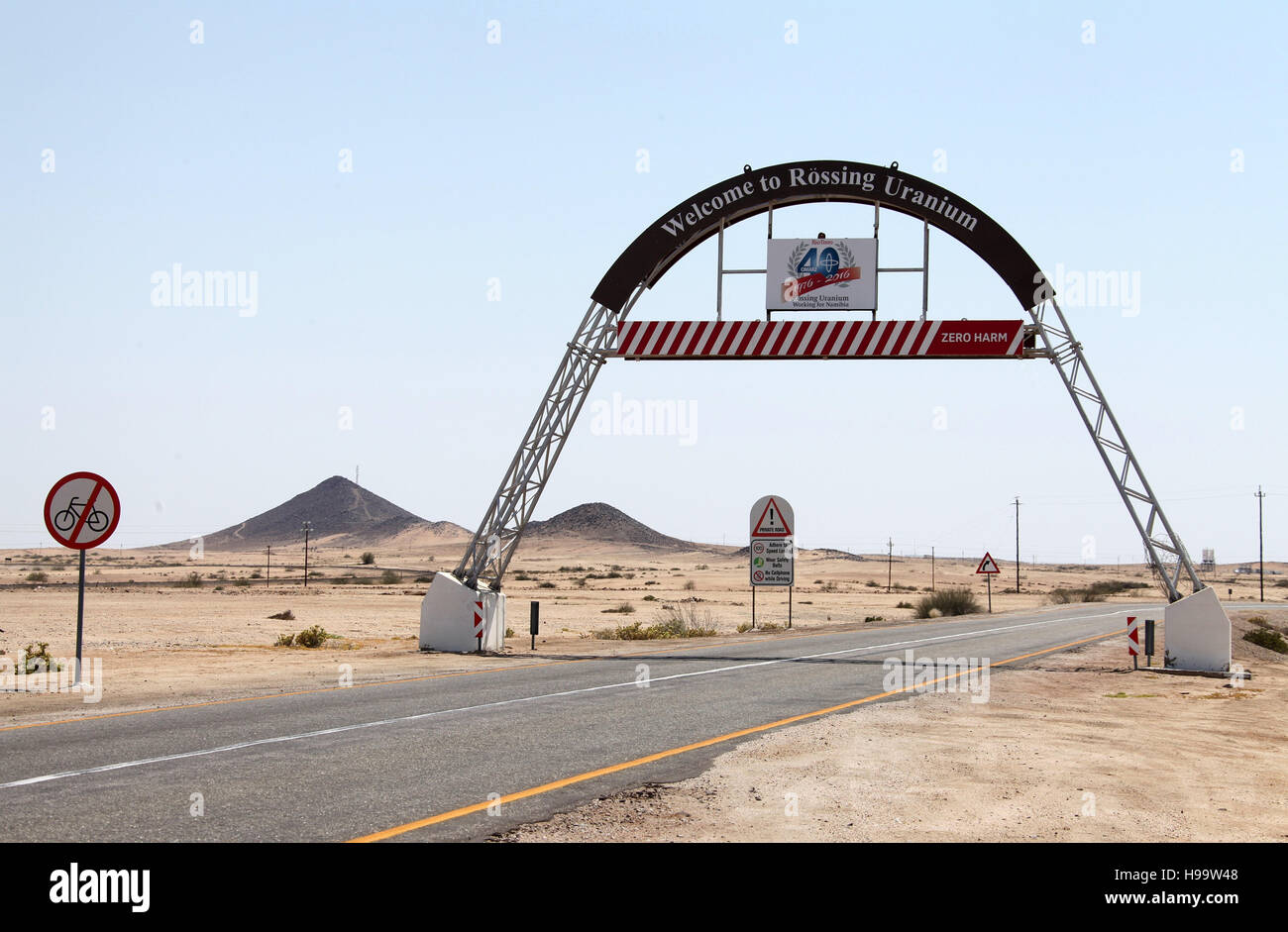 Rossing Uranium Mine near Swakopmund in Namibia Stock Photo