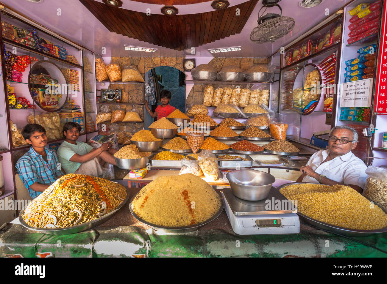 Shop selling spices, Jaipur, India Stock Photo Alamy