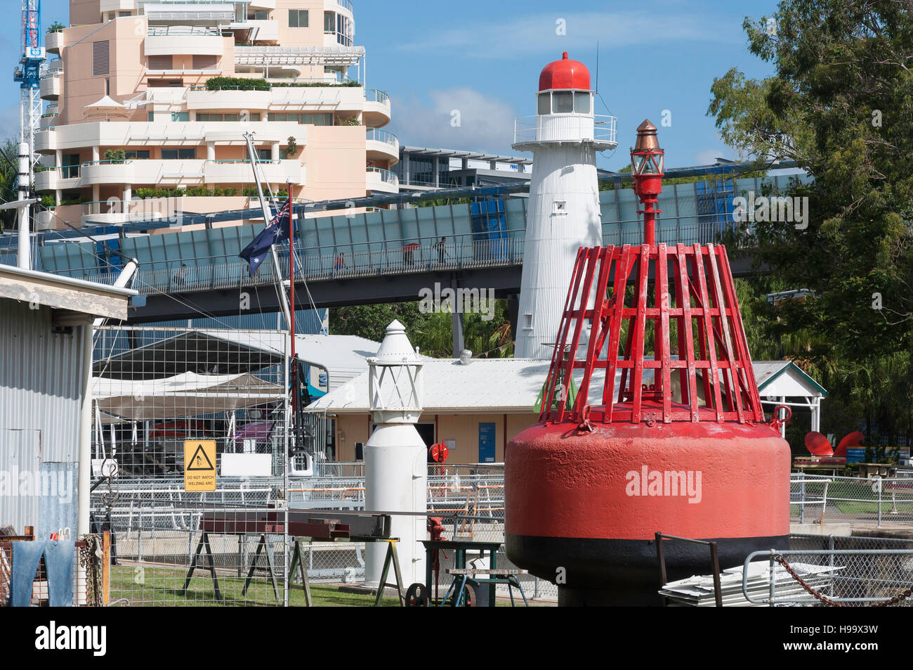 Queensland Marine Museum Park, Kangaroo Point, Brisbane City, Brisbane, Queensland, Australia Stock Photo