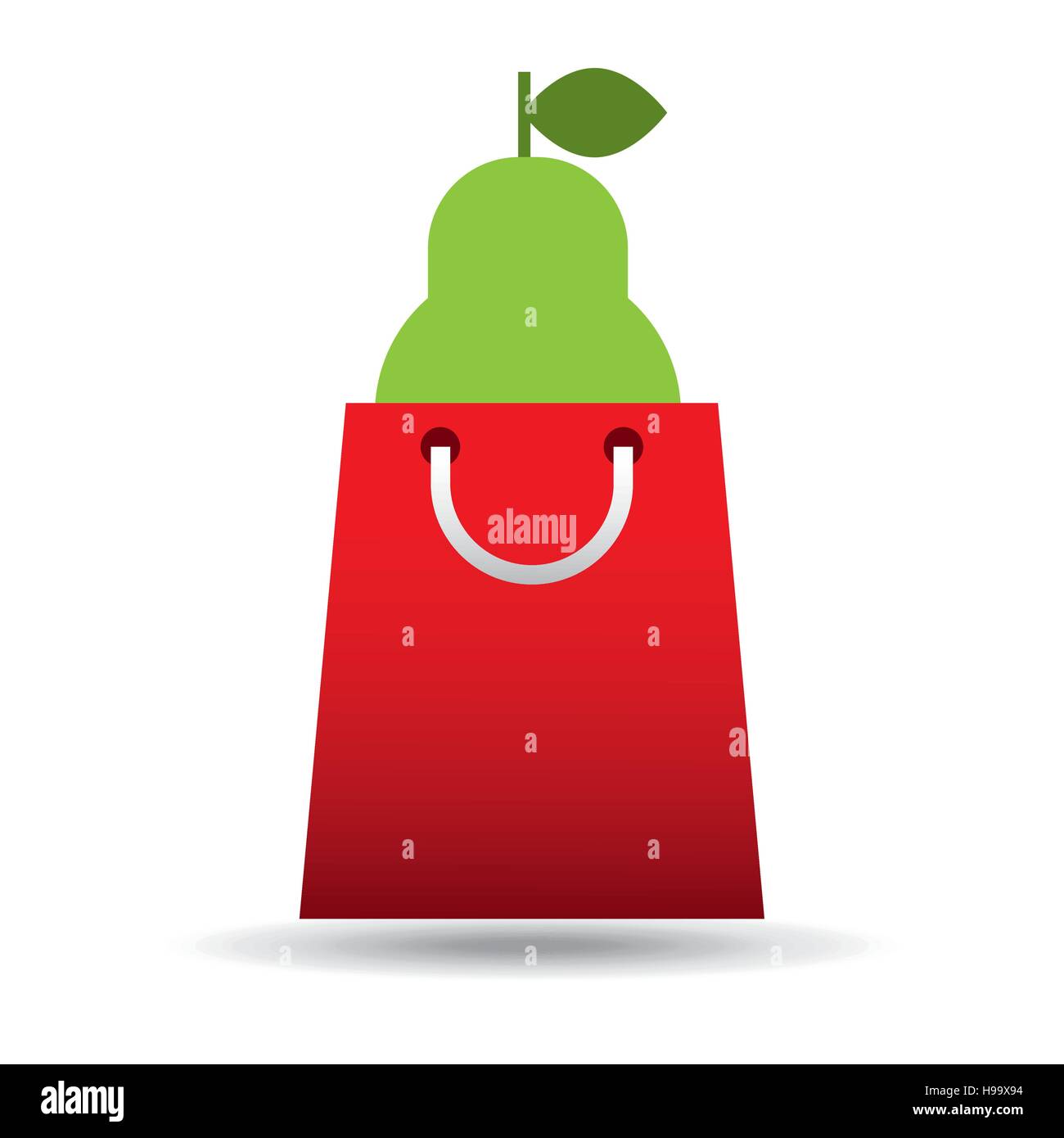 package buying fruit pear fresh icon vector illustration eps 10 Stock Vector
