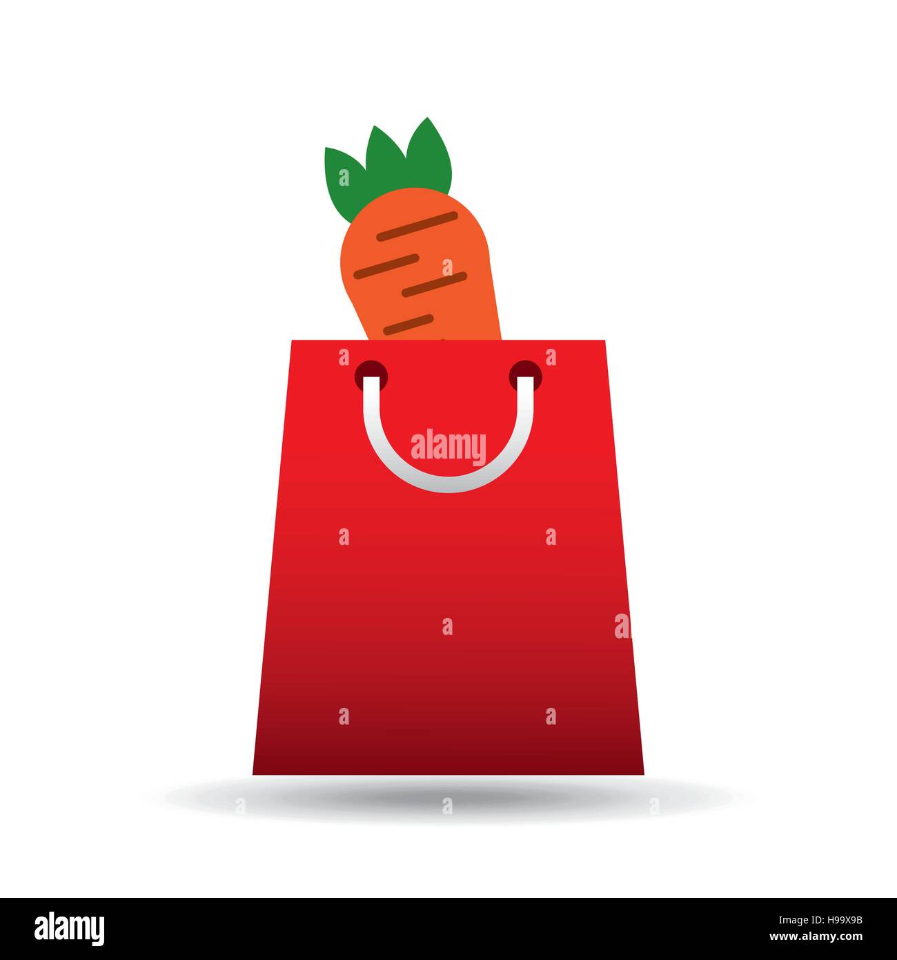 package buying fruit carrot fresh icon vector illustration eps 10 Stock Vector