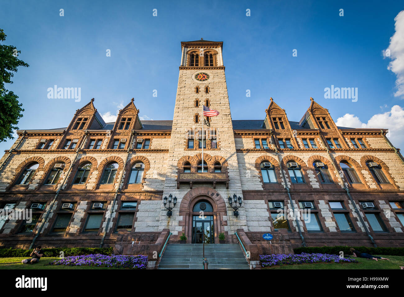 Cambridge City Hall, near Central Square, in Cambridge, Massachusetts
