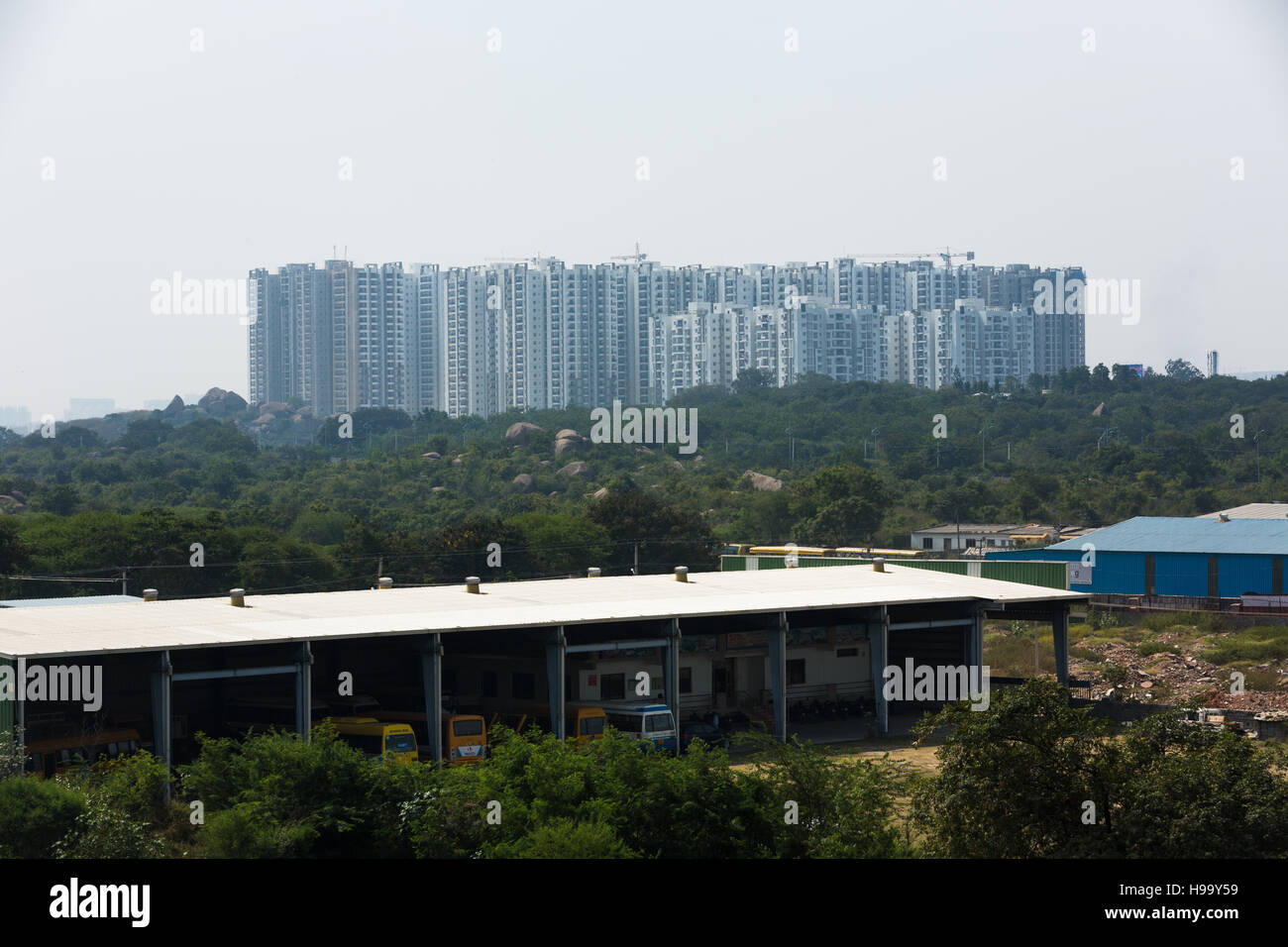 Hyderabad Real Estate Market is set to rebound while rest of the markets nationwide are still struggling.19 Nov 2016,INDIA Stock Photo