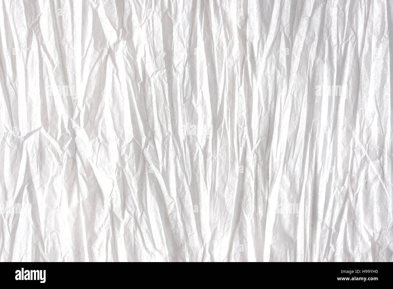 White crumpled paper background Stock Photo