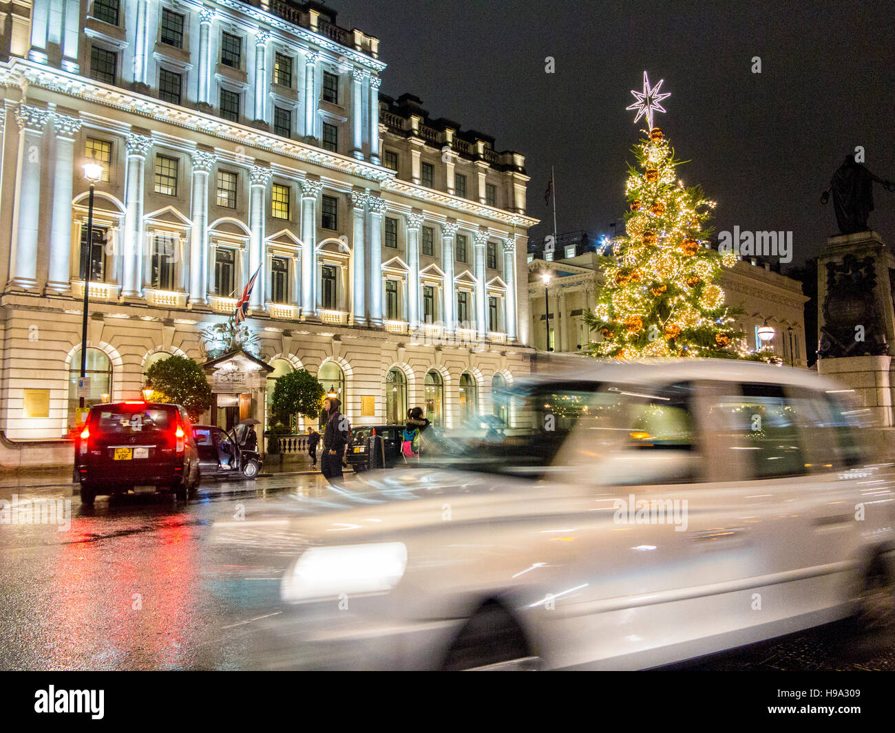London Regent Street and Waterloo Place Christmas decorations Stock Photo Alamy